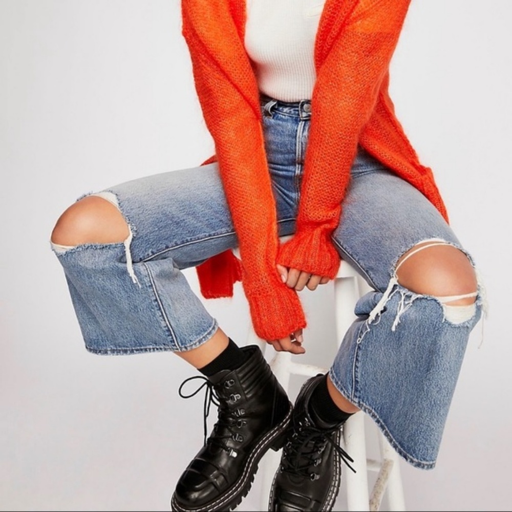 🆕 Free People x Levi’s High Water Wide Leg Jeans - Picture 6 of 7